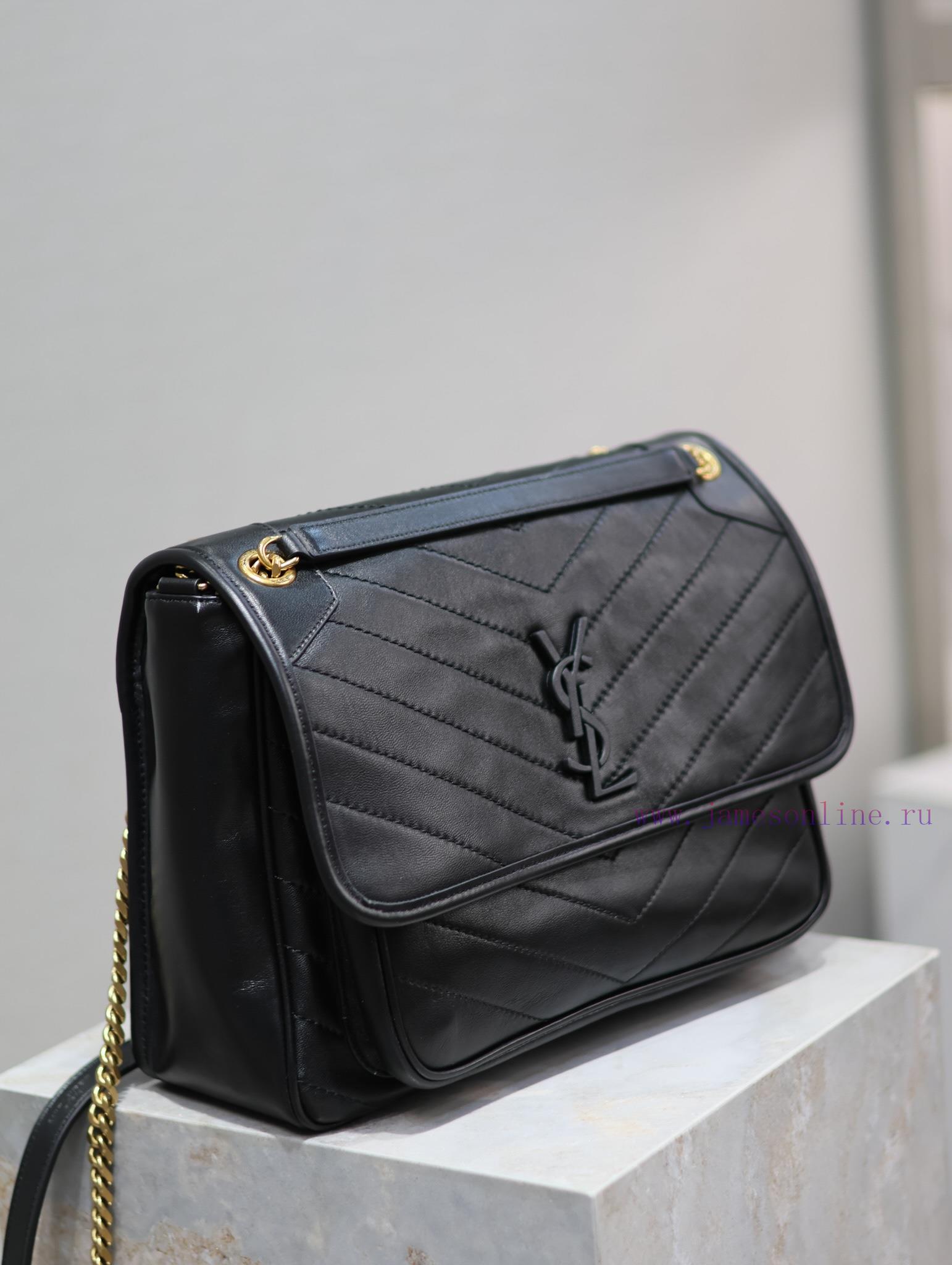 Yves Saint Laurent Bags NIKI New LargeBlack sheepskin without packagingThe new Niki is more practical, adding a D-bu o9dv49zv - Image 3