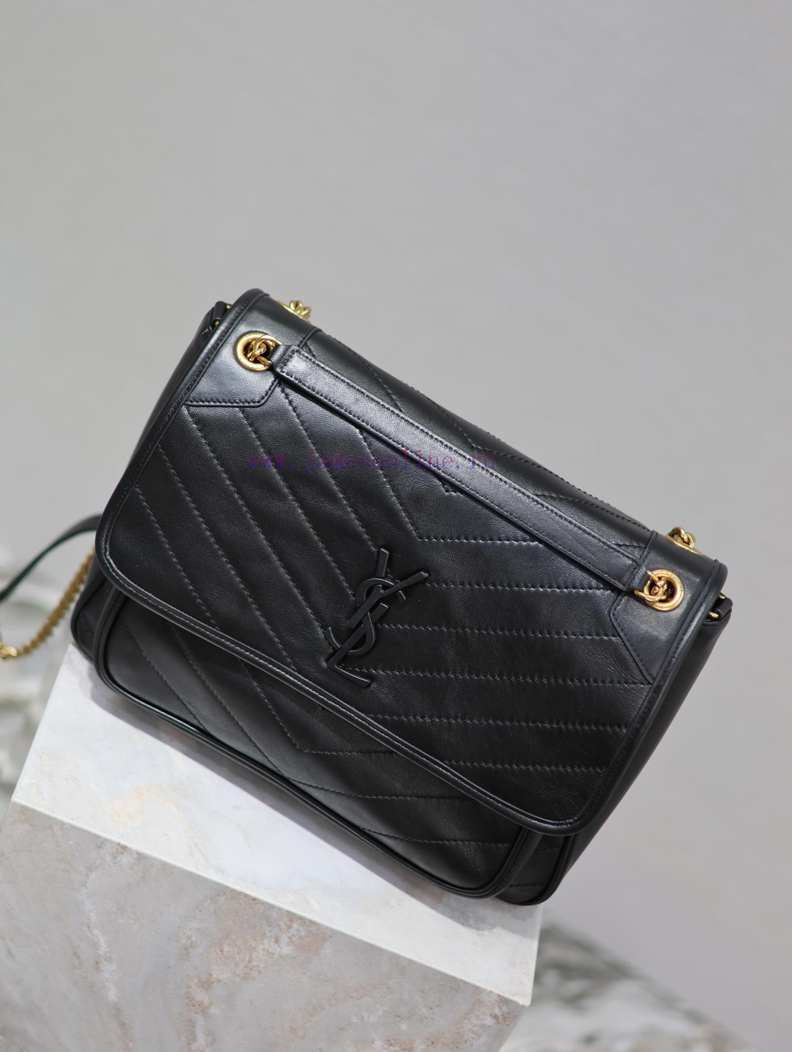 Yves Saint Laurent Bags NIKI New LargeBlack sheepskin without packagingThe new Niki is more practical, adding a D-bu o9dv49zv - Image 6