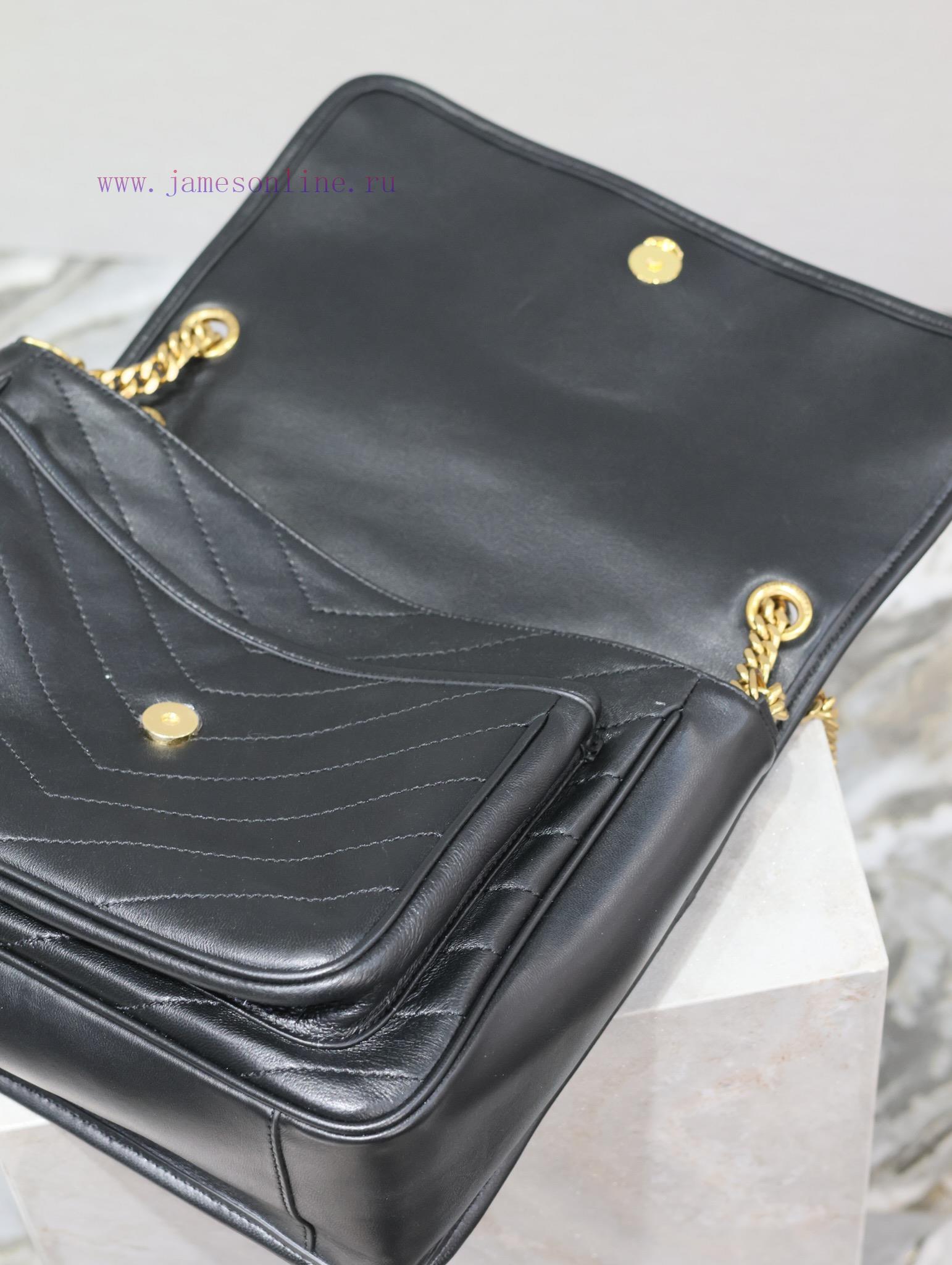 Yves Saint Laurent Bags NIKI New LargeBlack sheepskin without packagingThe new Niki is more practical, adding a D-bu o9dv49zv - Image 9
