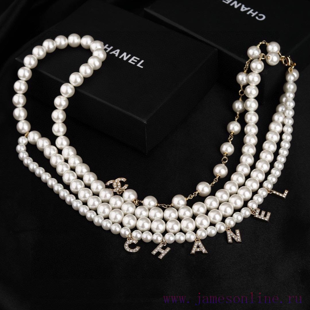 CHANEL ® Chanel Double-layer Pearl Waist Chain Original Material Synchronized New Style Choo 7sw4axn3