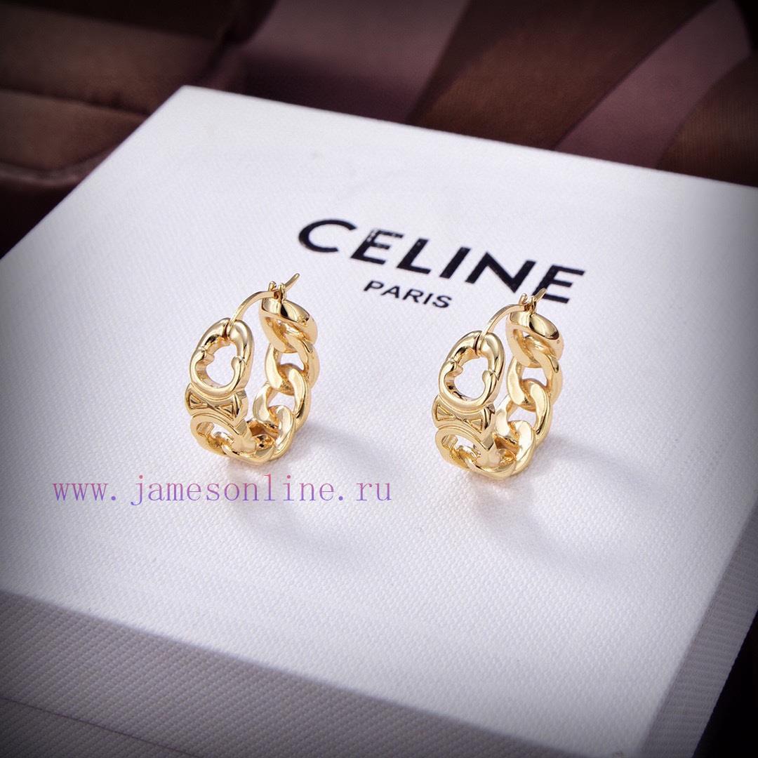 Celine's New Earrings PRECLOUS New Simple And Fashionable Earrings Are Made Of Brass Material P ae05706i - Image 7