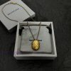 Original Order: New Balenciaga Necklace Balenciaga Vintage Style Consistent Brass Material Anti 8jgiqq9u