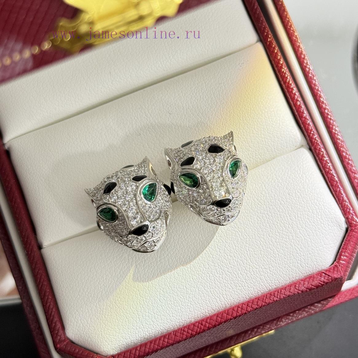 A3339 Ka Jia's New Large And Domineering High-end Leopard Earrings Are Made Of High-end S925 So u8v7pnd6