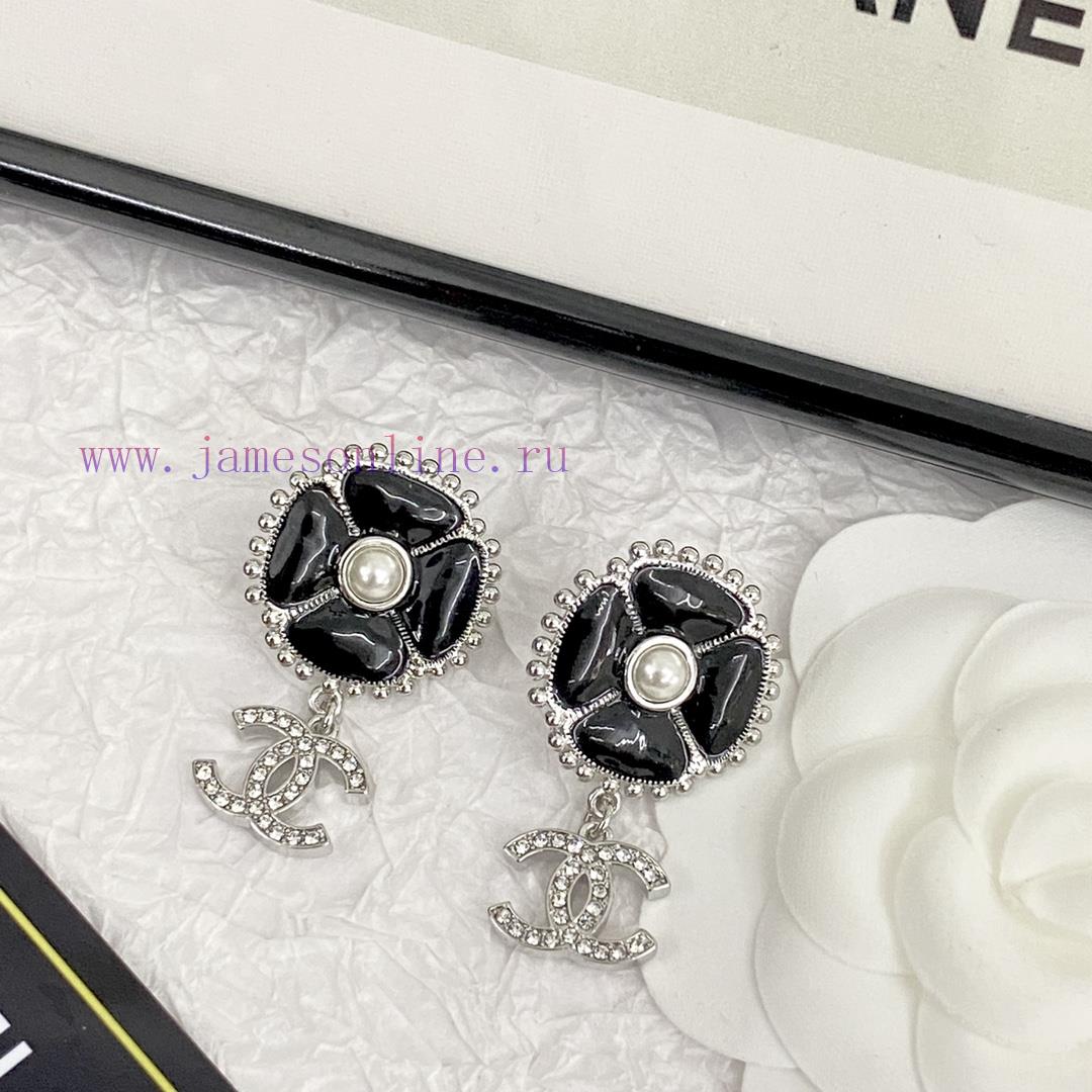 Code E2427Chanel Earrings Hot Selling Item Hits New Consensus ZpCHAN 23K Enamel Camellia Double iucjionj