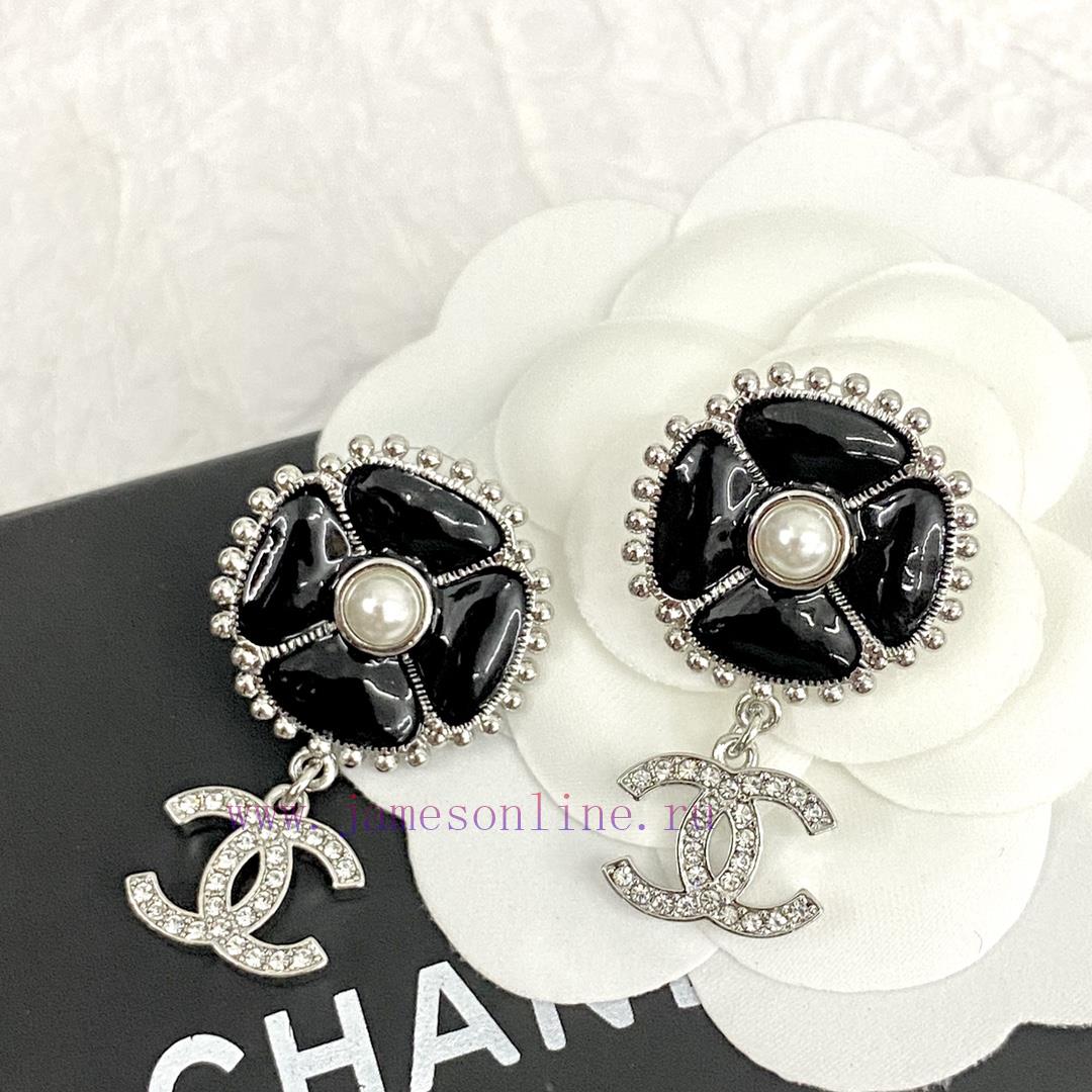 Code E2427Chanel Earrings Hot Selling Item Hits New Consensus ZpCHAN 23K Enamel Camellia Double iucjionj - Image 3