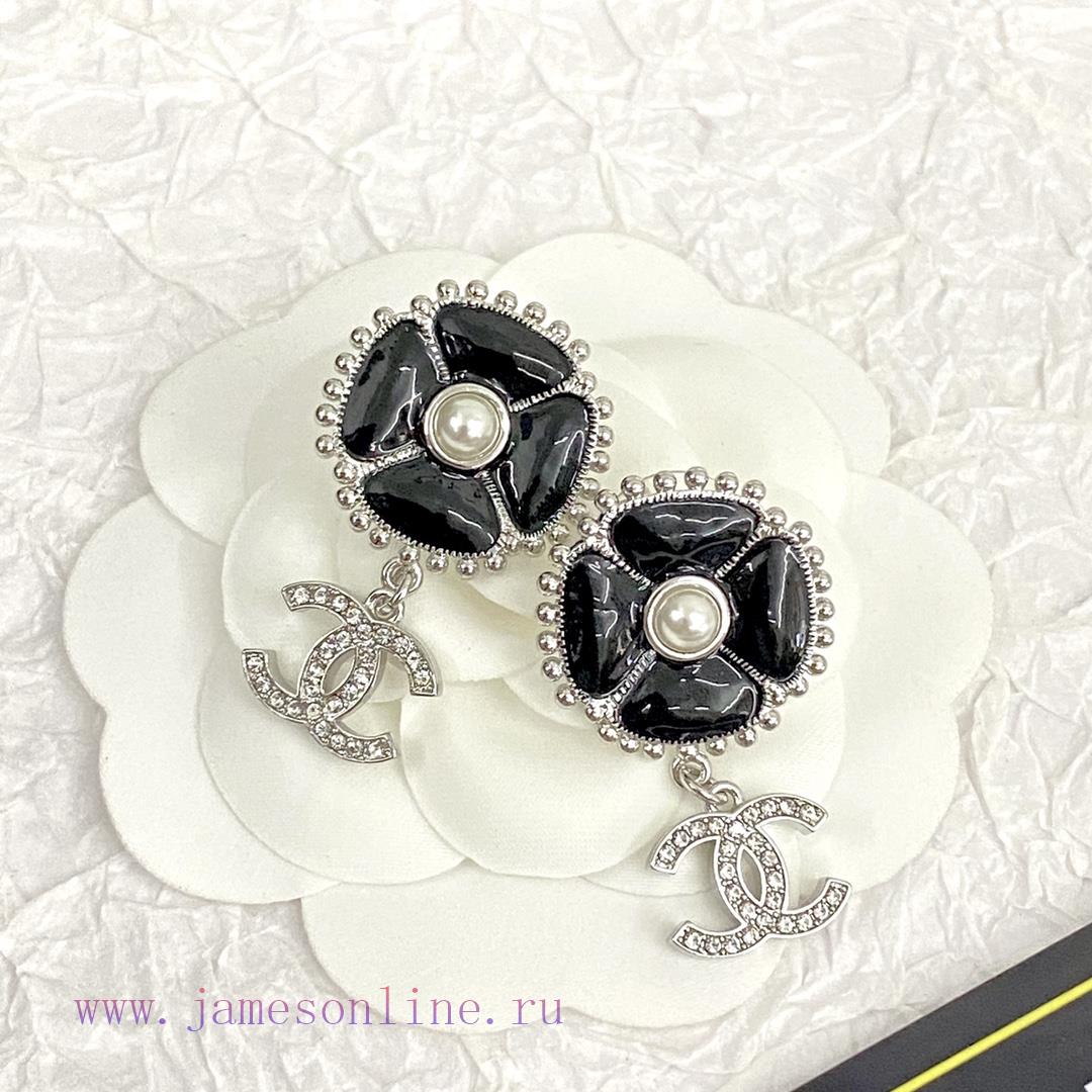 Code E2427Chanel Earrings Hot Selling Item Hits New Consensus ZpCHAN 23K Enamel Camellia Double iucjionj - Image 6