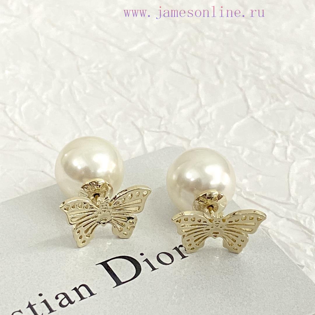 Code E2432DIOR Earrings Are Hot Selling And Newly ReleasedDior Pearl Butterfly 🦋 Earrings🤑 Thes 7yh94jm0