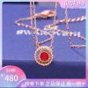 The Goddess's First Choice Swarovski OXYGEN Delicately Shining Rose Gold Red Diamond Jumping Cr 33xr1wu3