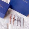 The Latest Swarovski Set VERDURE Series Leaf Ear Studs Are Synchronized And Popular With A Free xmq58bgp