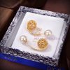 Dior's New Collection Beloved By Top Tier Brands Features Letter Earrings With A Metallic Textu w0u27yw3