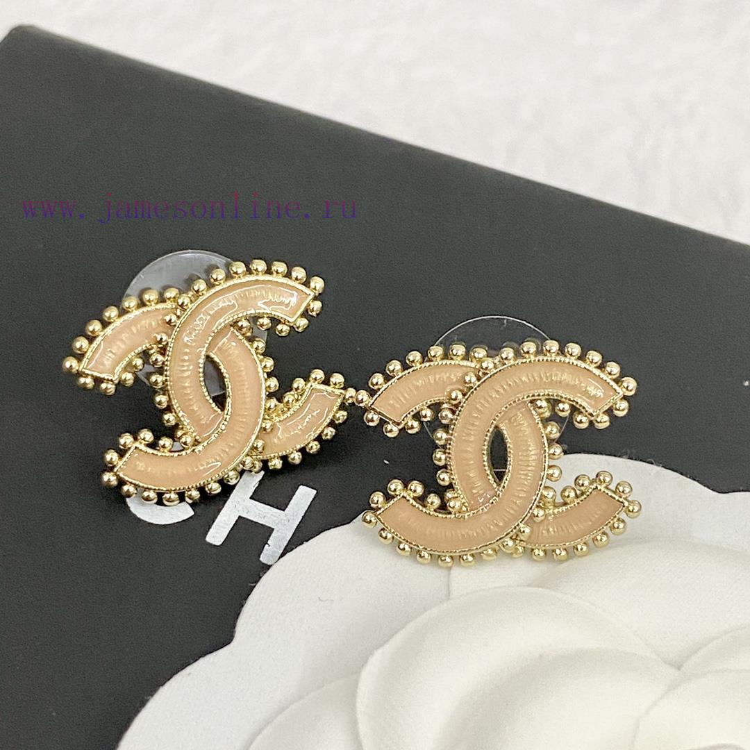 Code E2420Chanel Earrings Sell Well And Become NewCHAN 23 Enamel Drip Oil Double C Earrings🤩 Cl zrcyz4o8 - Image 2