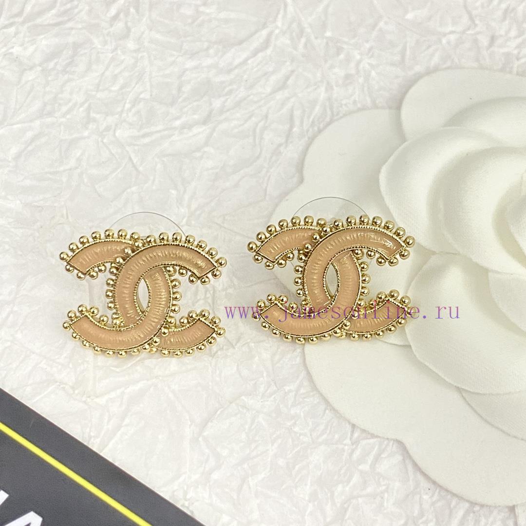 Code E2420Chanel Earrings Sell Well And Become NewCHAN 23 Enamel Drip Oil Double C Earrings🤩 Cl zrcyz4o8 - Image 3