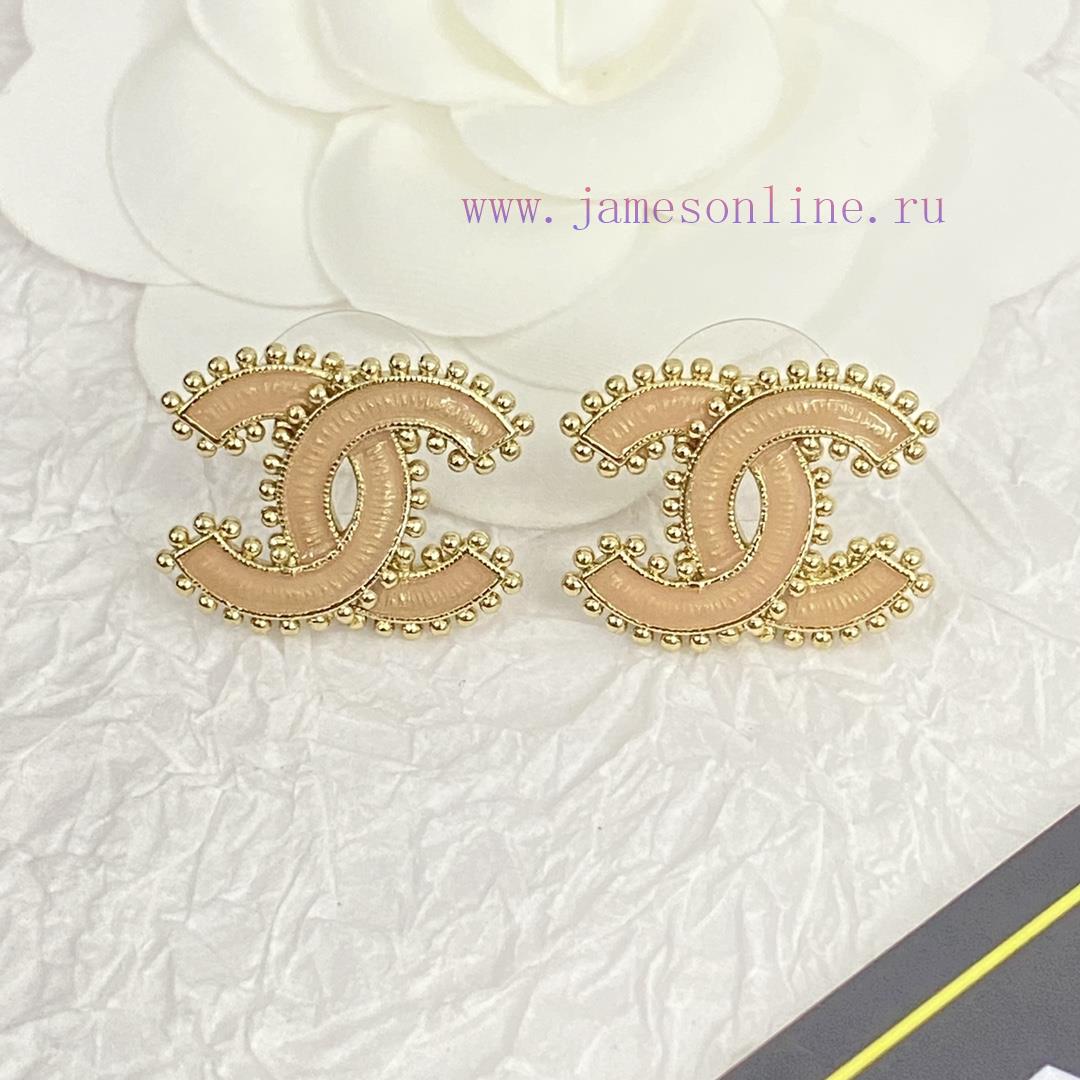 Code E2420Chanel Earrings Sell Well And Become NewCHAN 23 Enamel Drip Oil Double C Earrings🤩 Cl zrcyz4o8 - Image 7