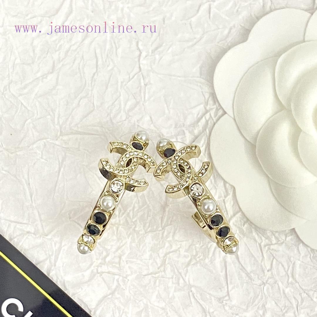 Code E2423Chanel Earrings Sell Well And Become NewCHAN 23 Black And White Diamond CC Earrings🤩 6wcdfri2 - Image 3