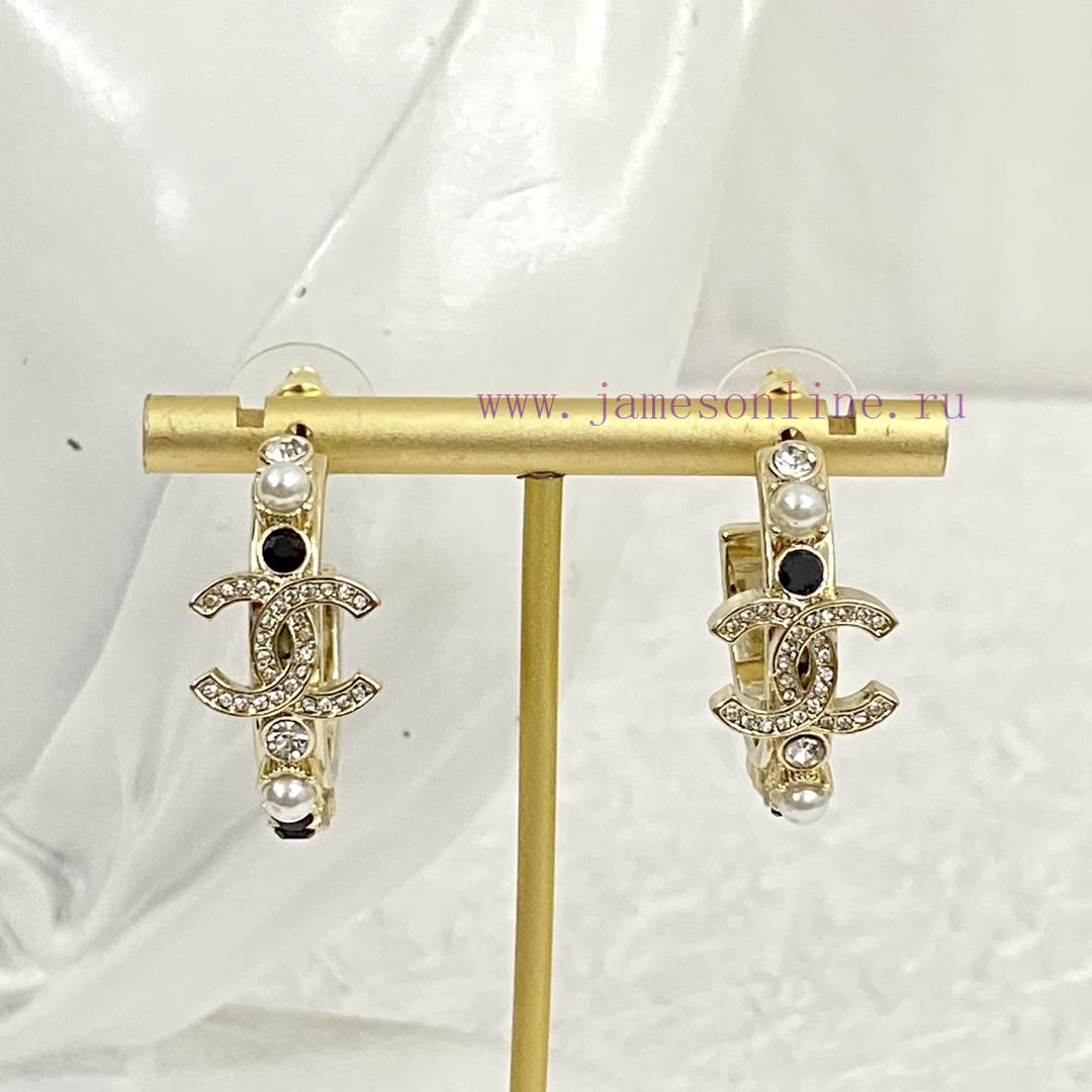 Code E2423Chanel Earrings Sell Well And Become NewCHAN 23 Black And White Diamond CC Earrings🤩 6wcdfri2 - Image 7