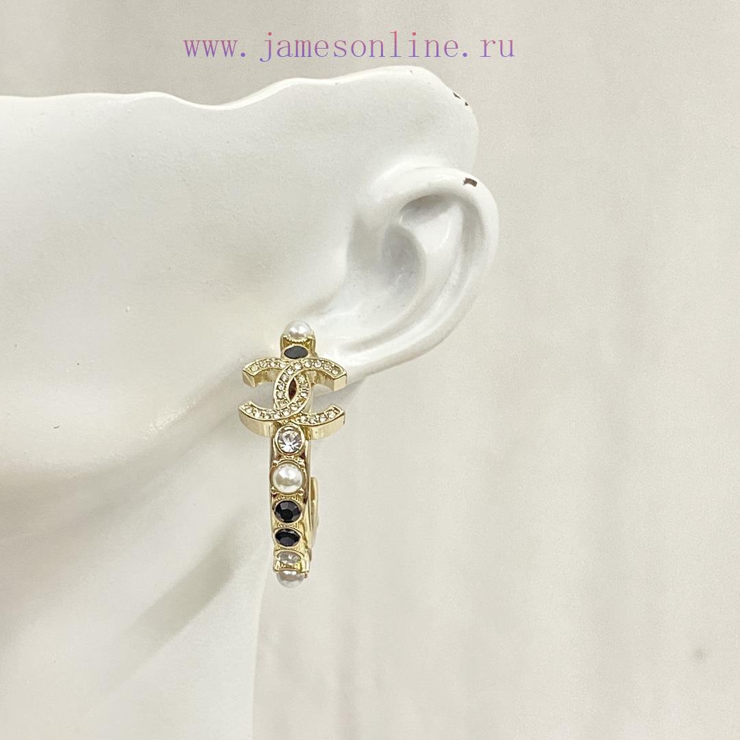 Code E2423Chanel Earrings Sell Well And Become NewCHAN 23 Black And White Diamond CC Earrings🤩 6wcdfri2 - Image 8