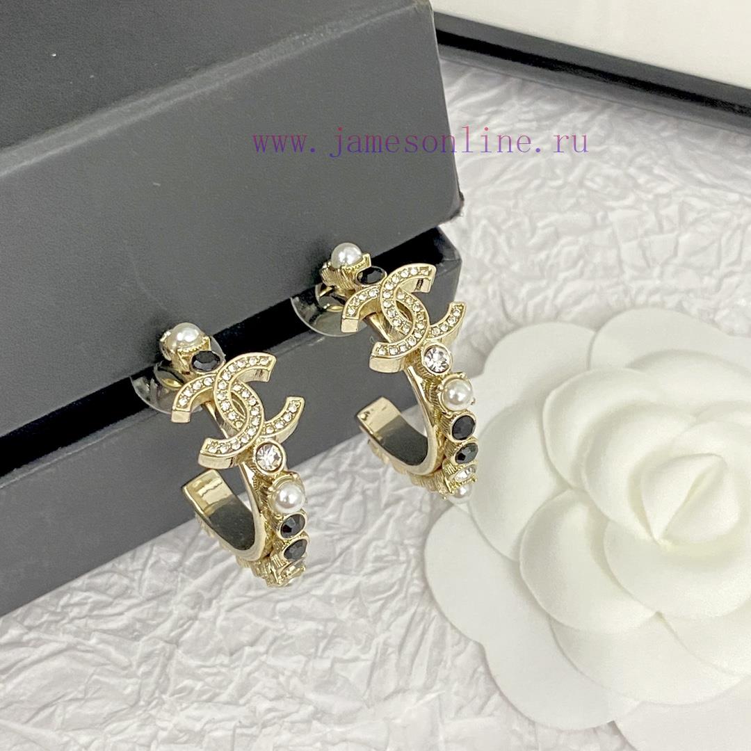 Code E2423Chanel Earrings Sell Well And Become NewCHAN 23 Black And White Diamond CC Earrings🤩 6wcdfri2 - Image 9