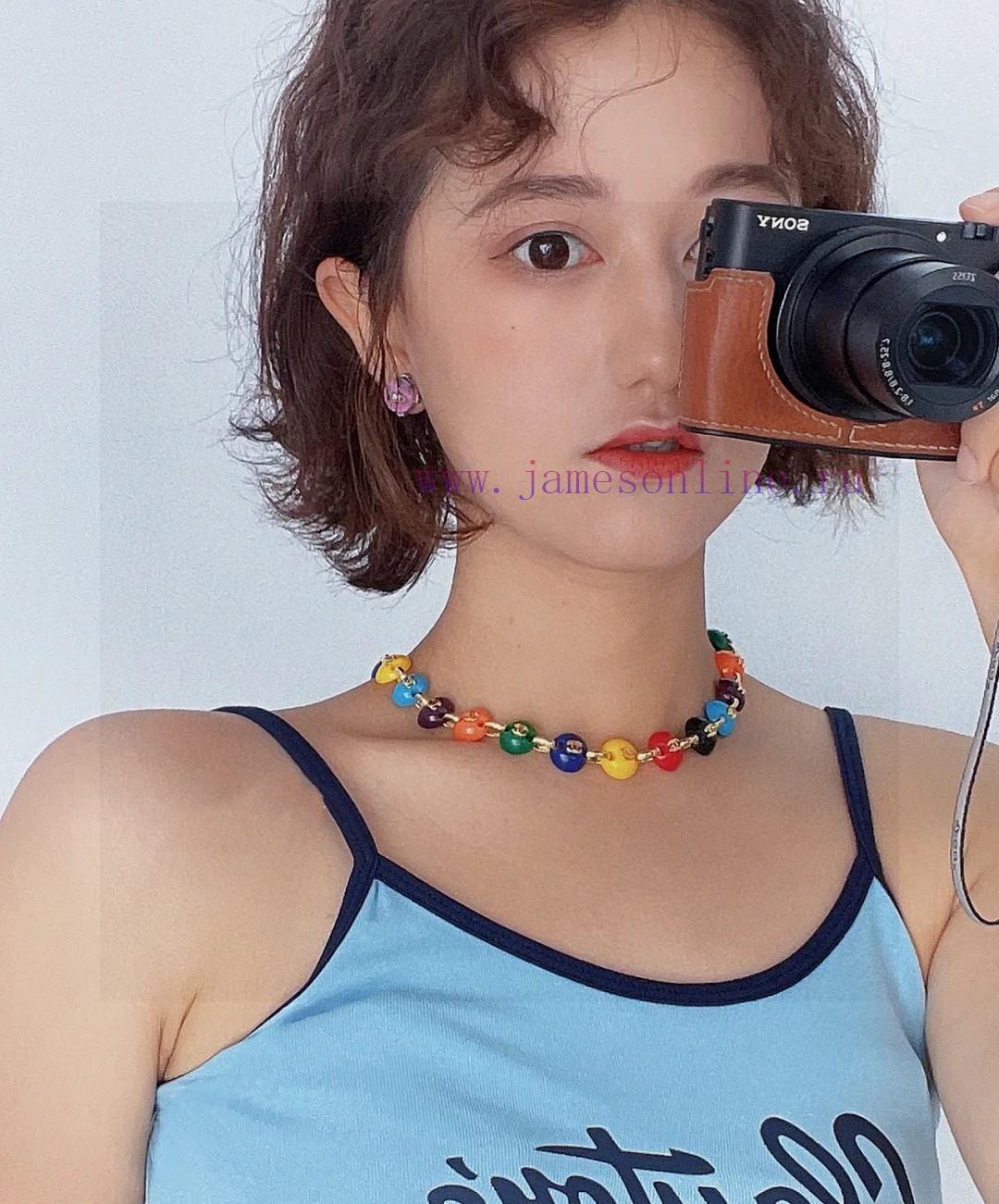 The New Chanel Double C Color Bead Splicing Bean Necklace Is Even More Beautiful And Personaliz q5zvy880 - Image 2