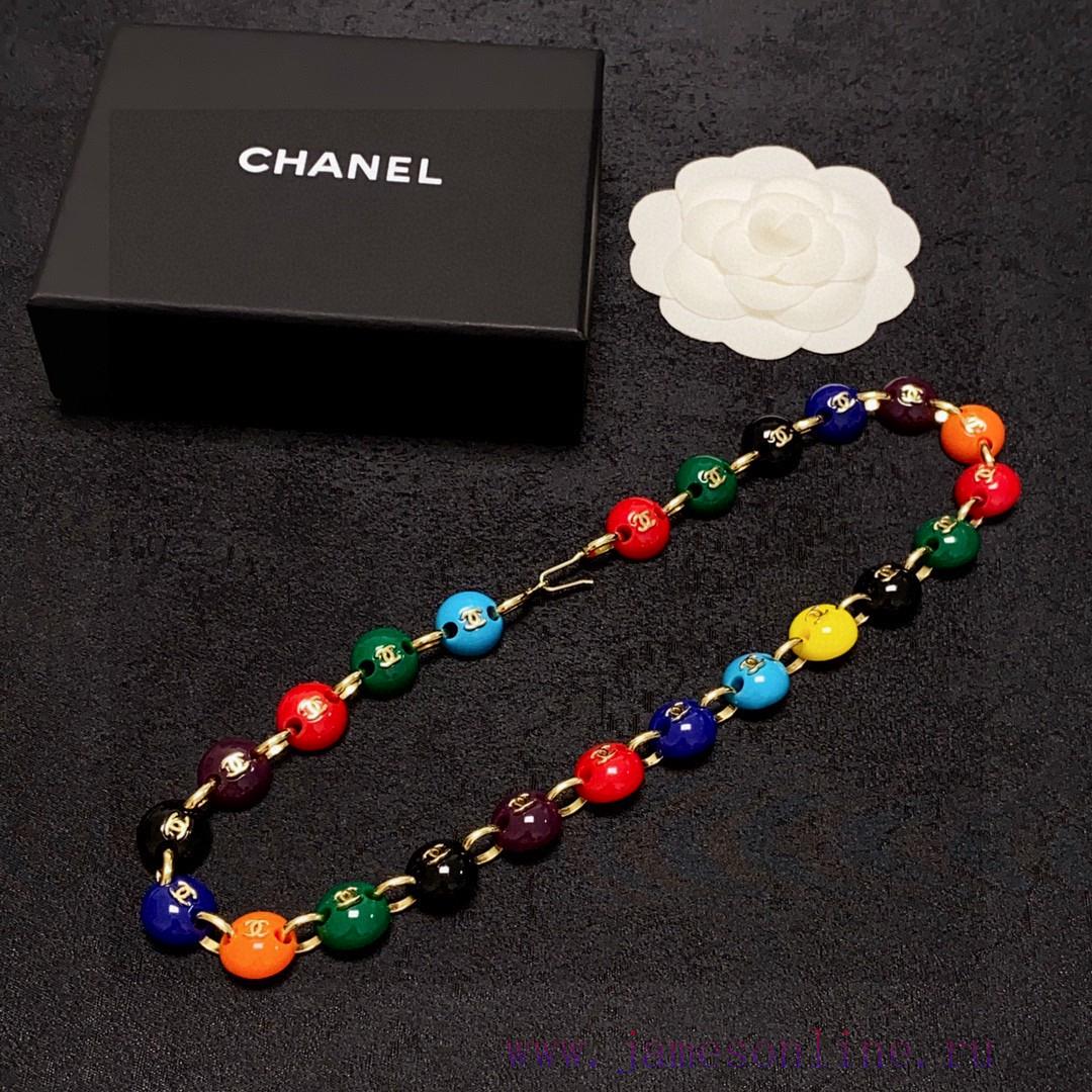 The New Chanel Double C Color Bead Splicing Bean Necklace Is Even More Beautiful And Personaliz q5zvy880 - Image 7