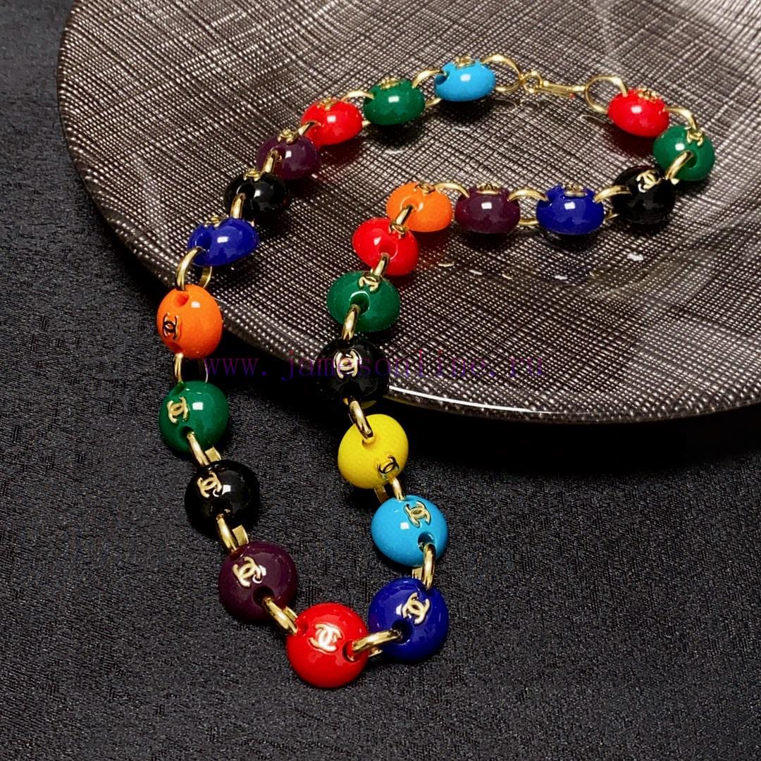 The New Chanel Double C Color Bead Splicing Bean Necklace Is Even More Beautiful And Personaliz q5zvy880 - Image 8