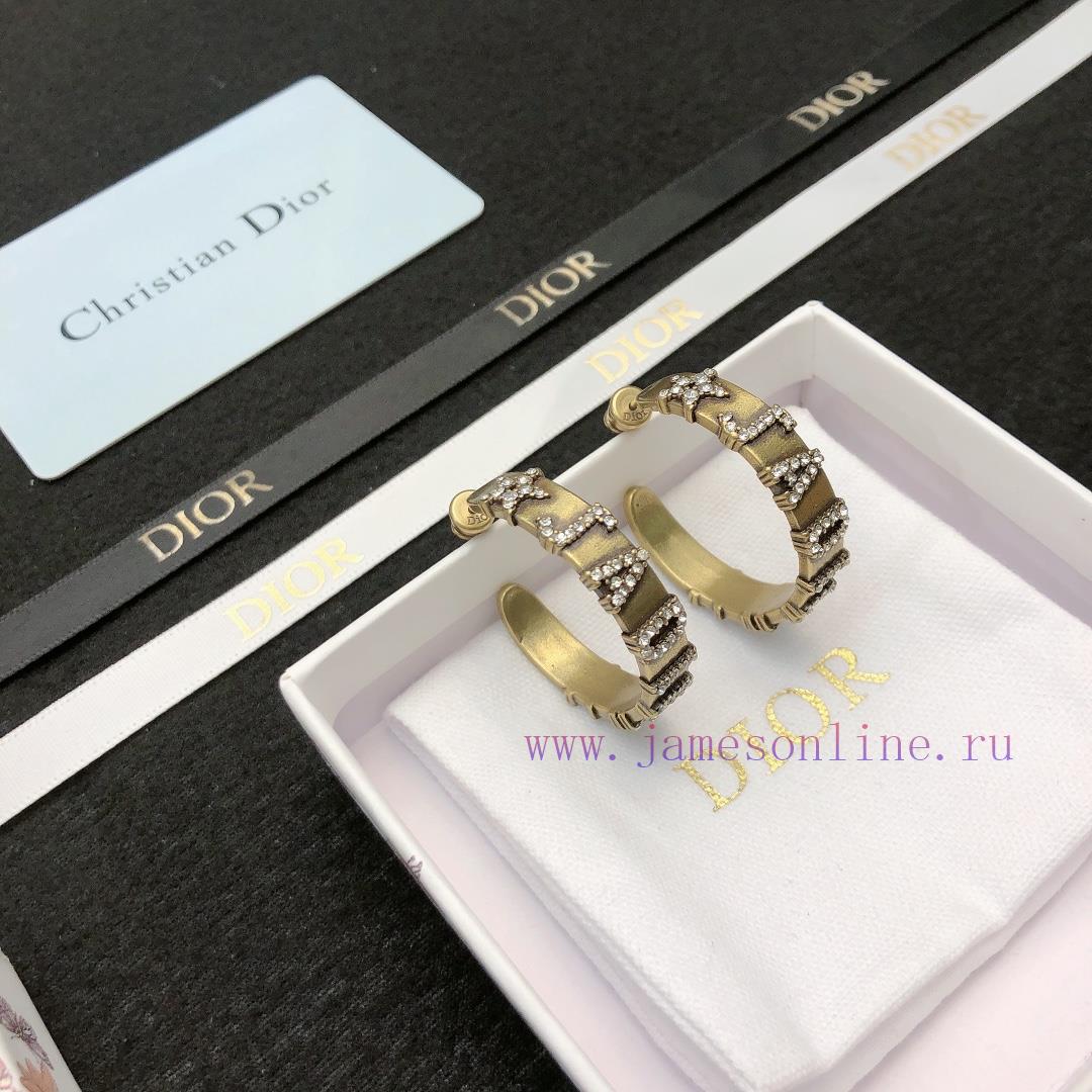 DIOR Earrings Are Made Of Brass Material And Are A Popular Item With Unique Retro And Avant-gar m8dvbf35 - Image 4