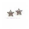 CH * Nel Silver Full Diamond Pentagram Earrings Consistent With ZP Brass MaterialUpdate Time: J a5ph1qon