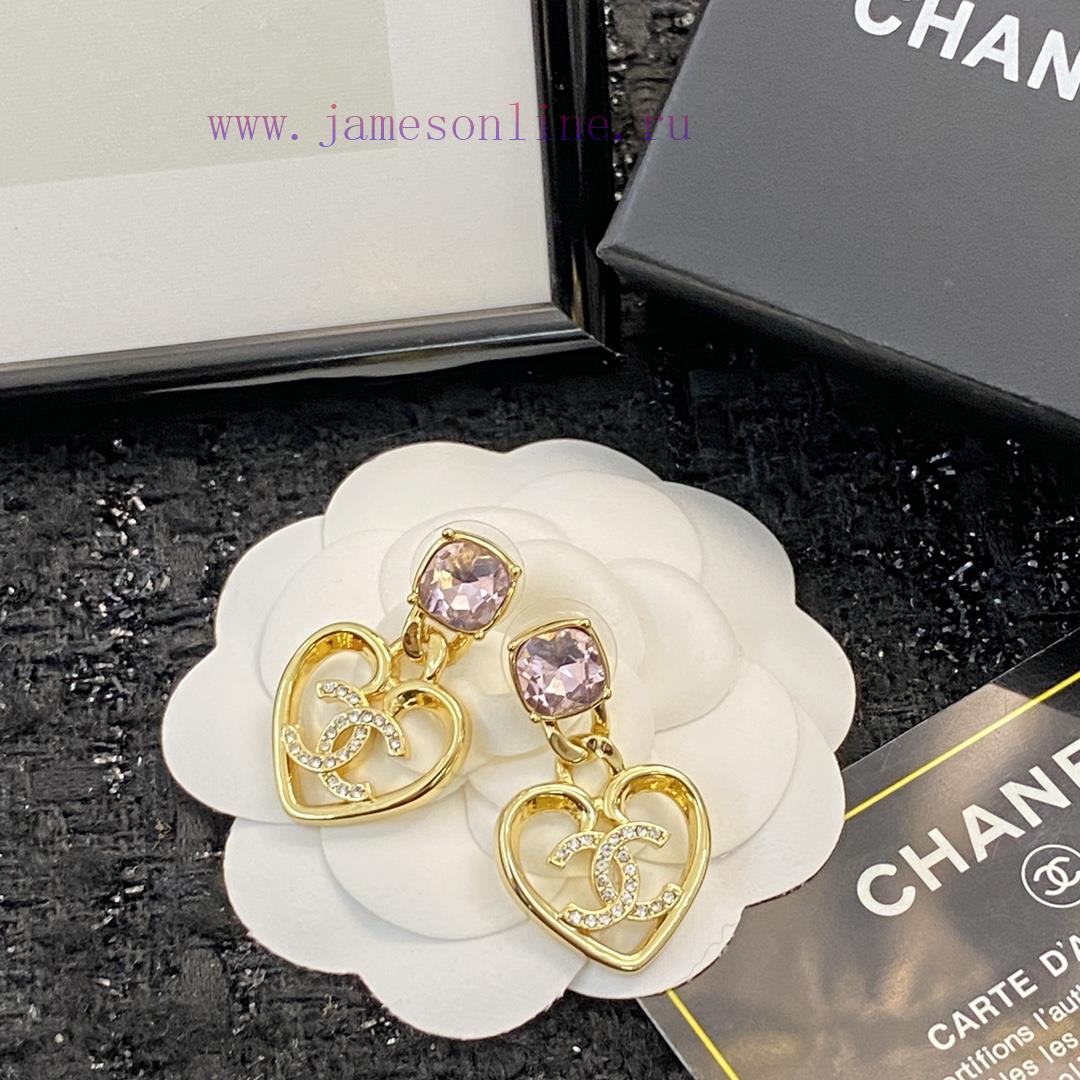 Code E2090Chanel Earrings Hot Selling Item Hits New Consensus ZpCHAN 23 Pink Crystal Love Earri okevmh53 - Image 2