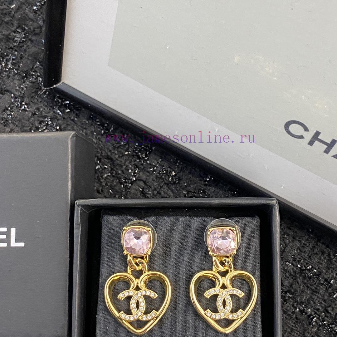 Code E2090Chanel Earrings Hot Selling Item Hits New Consensus ZpCHAN 23 Pink Crystal Love Earri okevmh53 - Image 4
