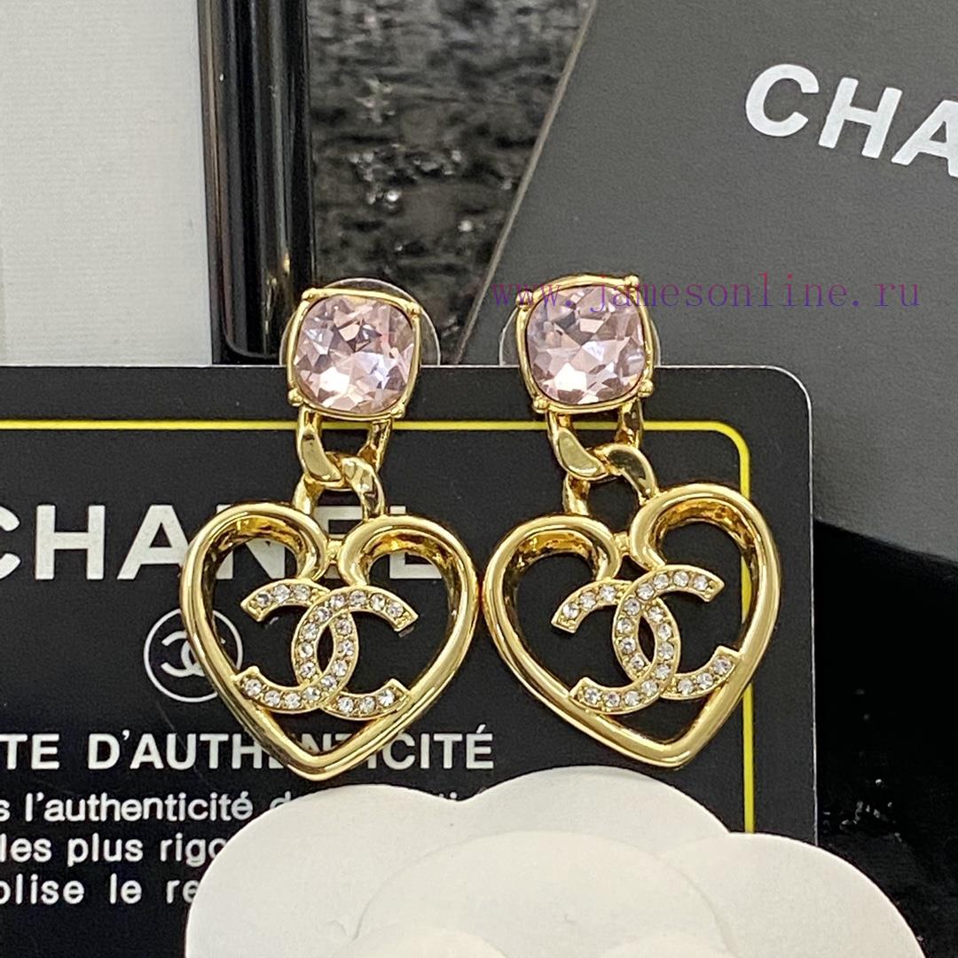 Code E2090Chanel Earrings Hot Selling Item Hits New Consensus ZpCHAN 23 Pink Crystal Love Earri okevmh53 - Image 5