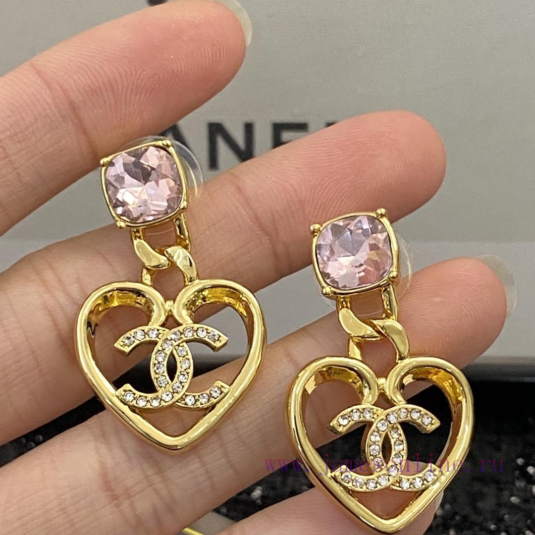 Code E2090Chanel Earrings Hot Selling Item Hits New Consensus ZpCHAN 23 Pink Crystal Love Earri okevmh53 - Image 6