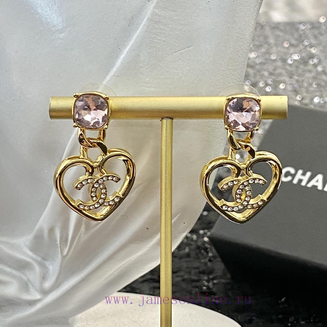 Code E2090Chanel Earrings Hot Selling Item Hits New Consensus ZpCHAN 23 Pink Crystal Love Earri okevmh53 - Image 9