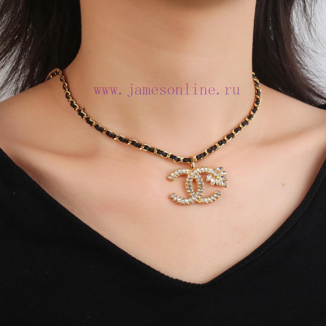 Chanel's New Lambskin Necklace Is Synchronized With The New Double C Necklace Crafted With Prec 0lgo1xsr - Image 9