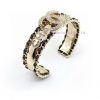 CH * Nel Black Leather Six Letter Bracelet Consistent ZP Brass MaterialUpdate Time: July 10 202 njz9a7o3
