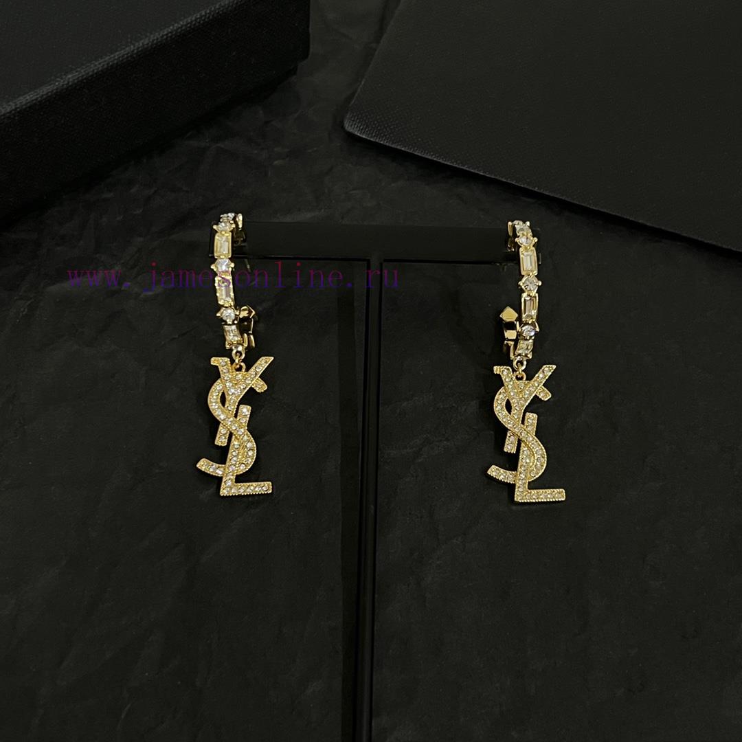 Saint Laurent Earrings Have A Strong Metallic Texture And Are Made Of Original Brass Material. cvi2xwht - Image 5