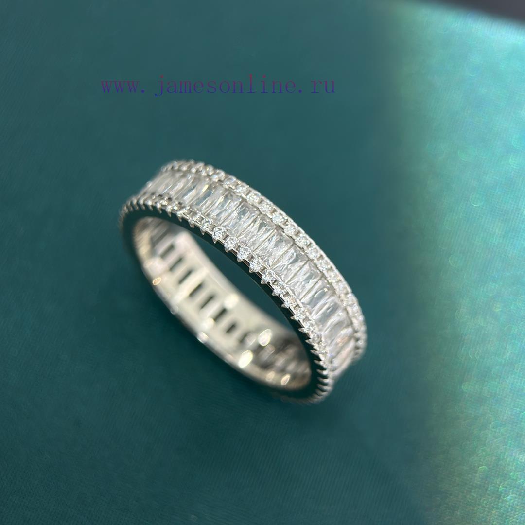 A0053 Big Brand Diamond Ladder Square Interval Ring Treasure Style Niche But Very Fashionable A 7g9jbx89 - Image 10