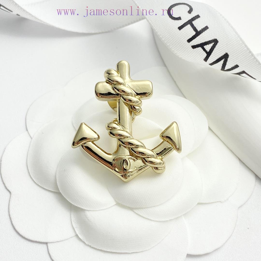 Today's New Code A735Chanel Brooch Sells Well And Hits New TrendCHAN 5c Light Gold Anchor Rope dg96kml1 - Image 2