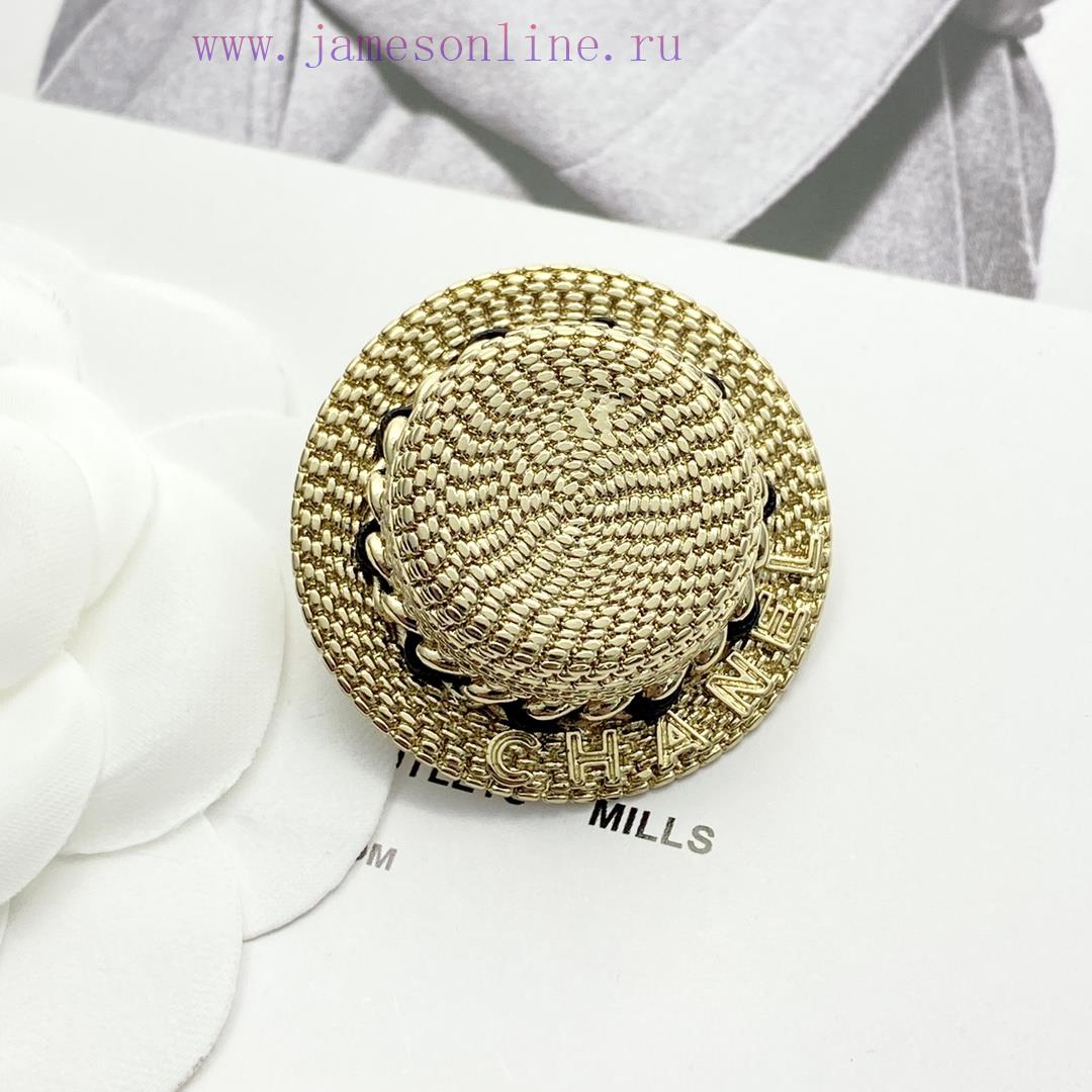 Today's New Code A740Chanel Brooch Sells Well And Hits New TrendCHAN 5c Light Gold Straw Hat Br 0bdnf0d1