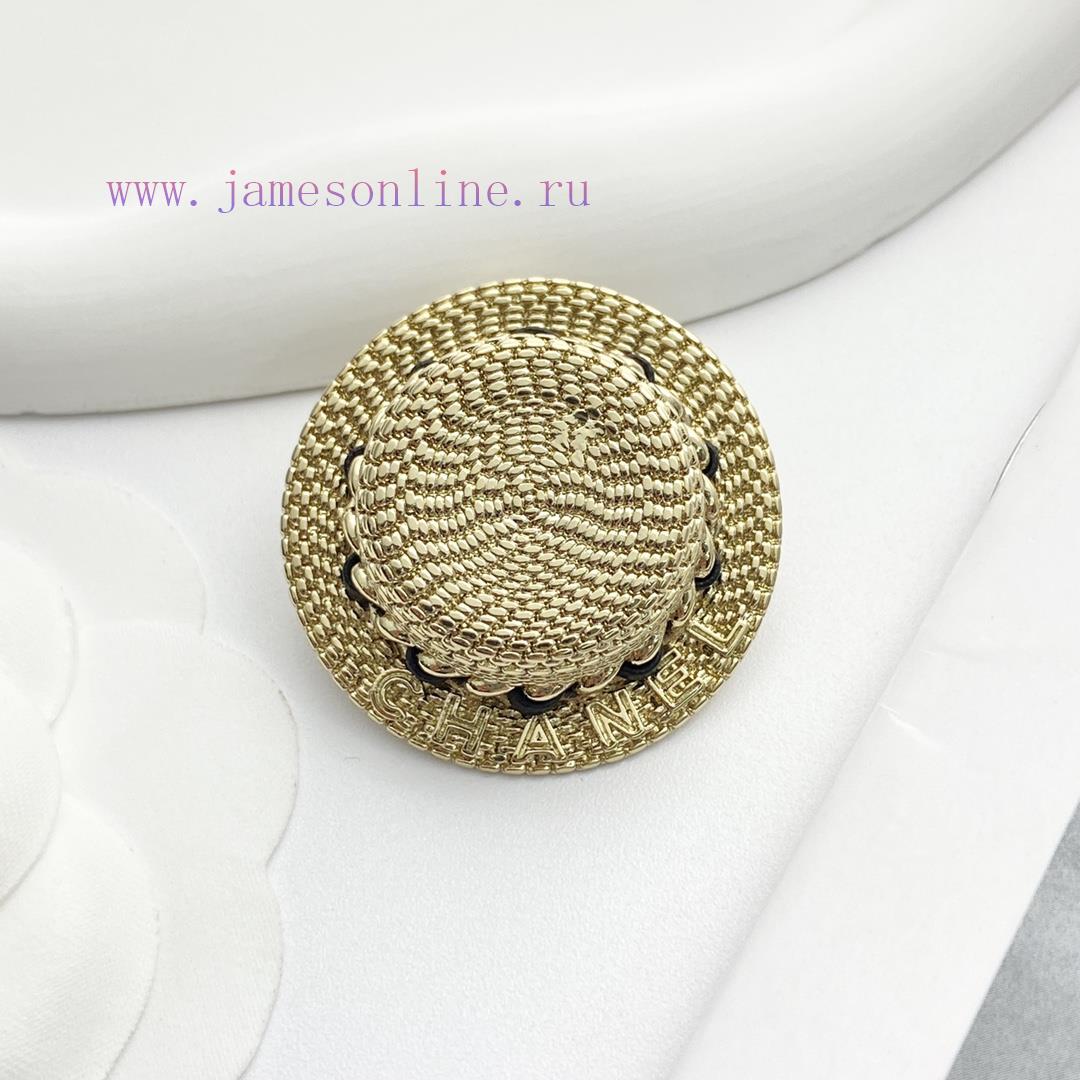 Today's New Code A740Chanel Brooch Sells Well And Hits New TrendCHAN 5c Light Gold Straw Hat Br 0bdnf0d1 - Image 3