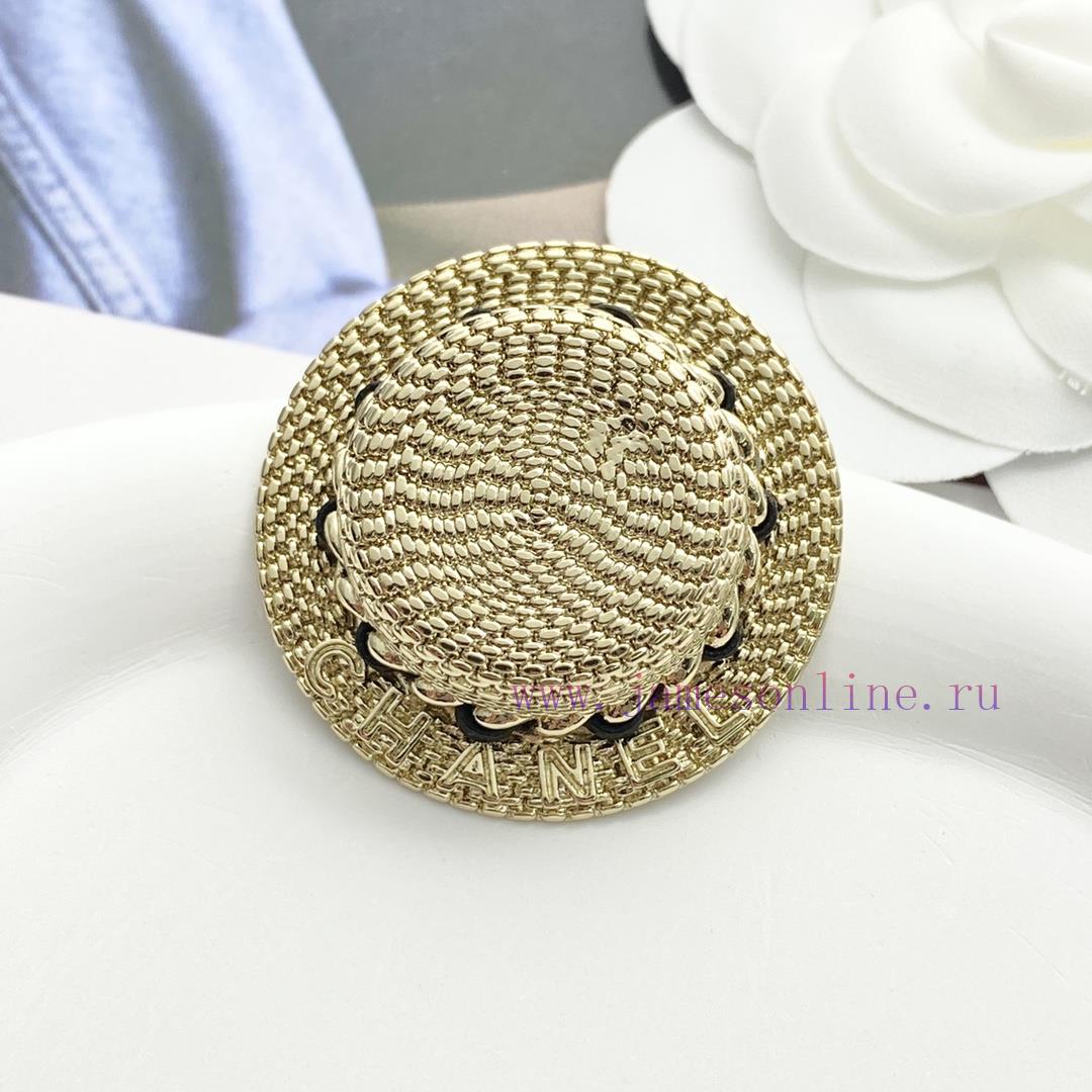 Today's New Code A740Chanel Brooch Sells Well And Hits New TrendCHAN 5c Light Gold Straw Hat Br 0bdnf0d1 - Image 4