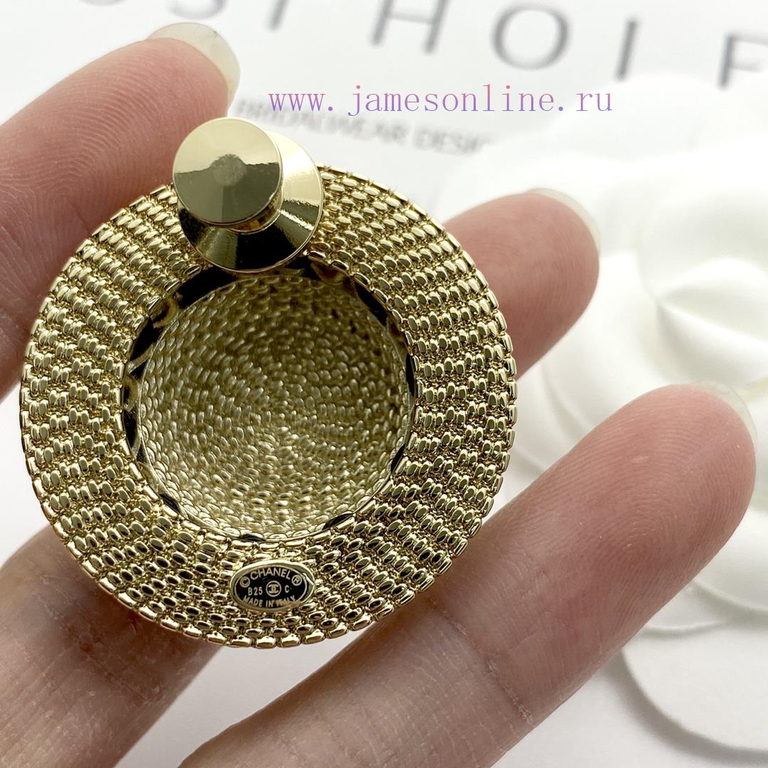 Today's New Code A740Chanel Brooch Sells Well And Hits New TrendCHAN 5c Light Gold Straw Hat Br 0bdnf0d1 - Image 6