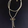 Dior Bow Double Layer Pearl Necklace Consistent ZP Brass MaterialUpdate Time: January 4 2025 By znn1k42t
