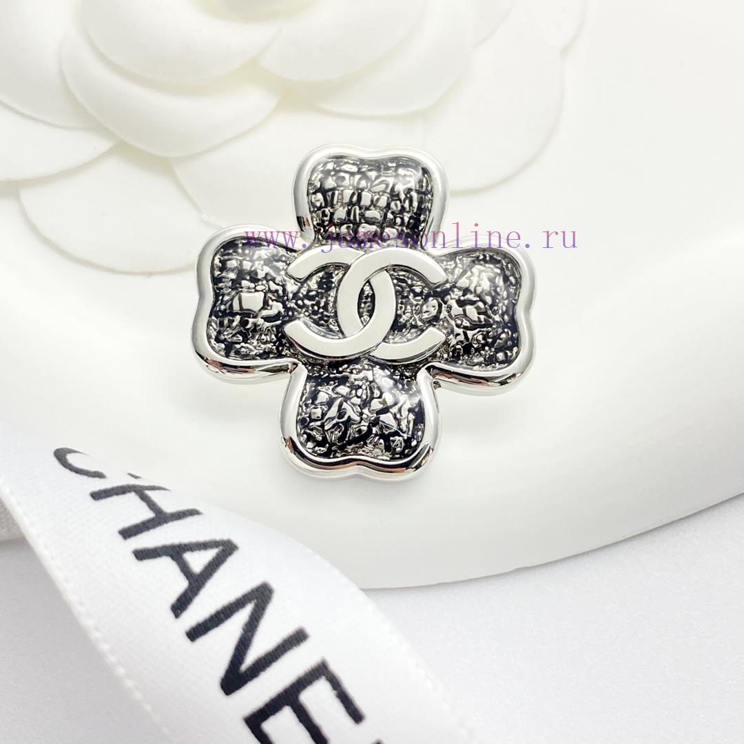 Today's New Code A741Chanel Brooch Sells Well And Hits New TrendCHAN 25 Black Silver Lace Clove 0cjpavrh - Image 3