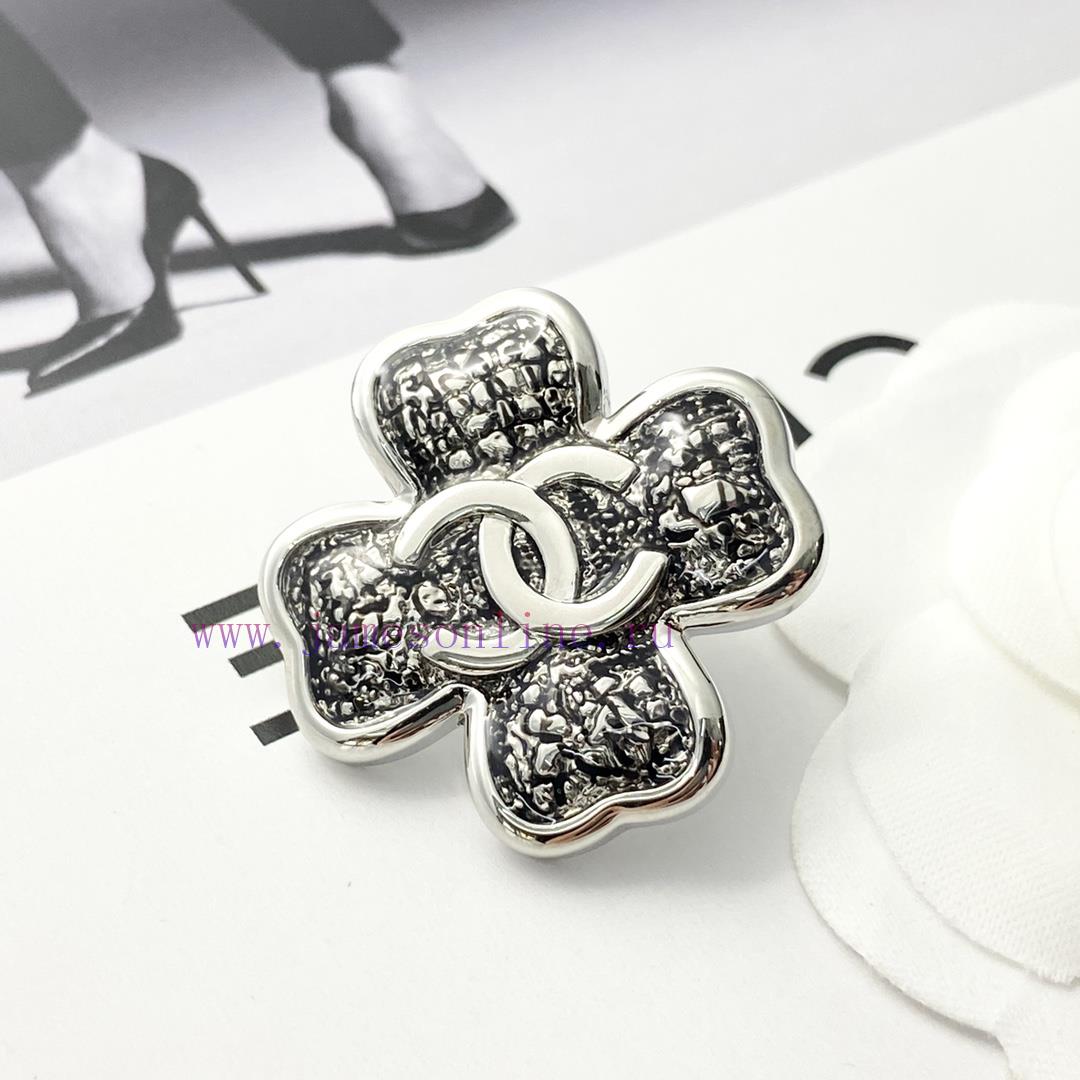 Today's New Code A741Chanel Brooch Sells Well And Hits New TrendCHAN 25 Black Silver Lace Clove 0cjpavrh - Image 6