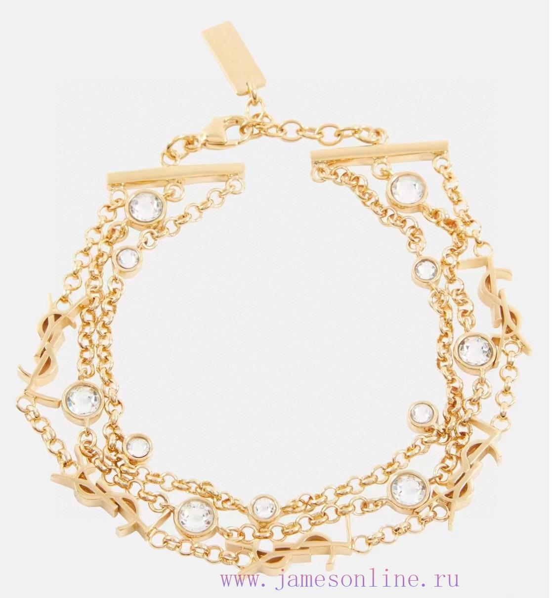 YSL Saint Laurent Letter Earrings Are Made Of Original Brass Material. Yves Saint Laurent Was F mv105n2y - Image 2