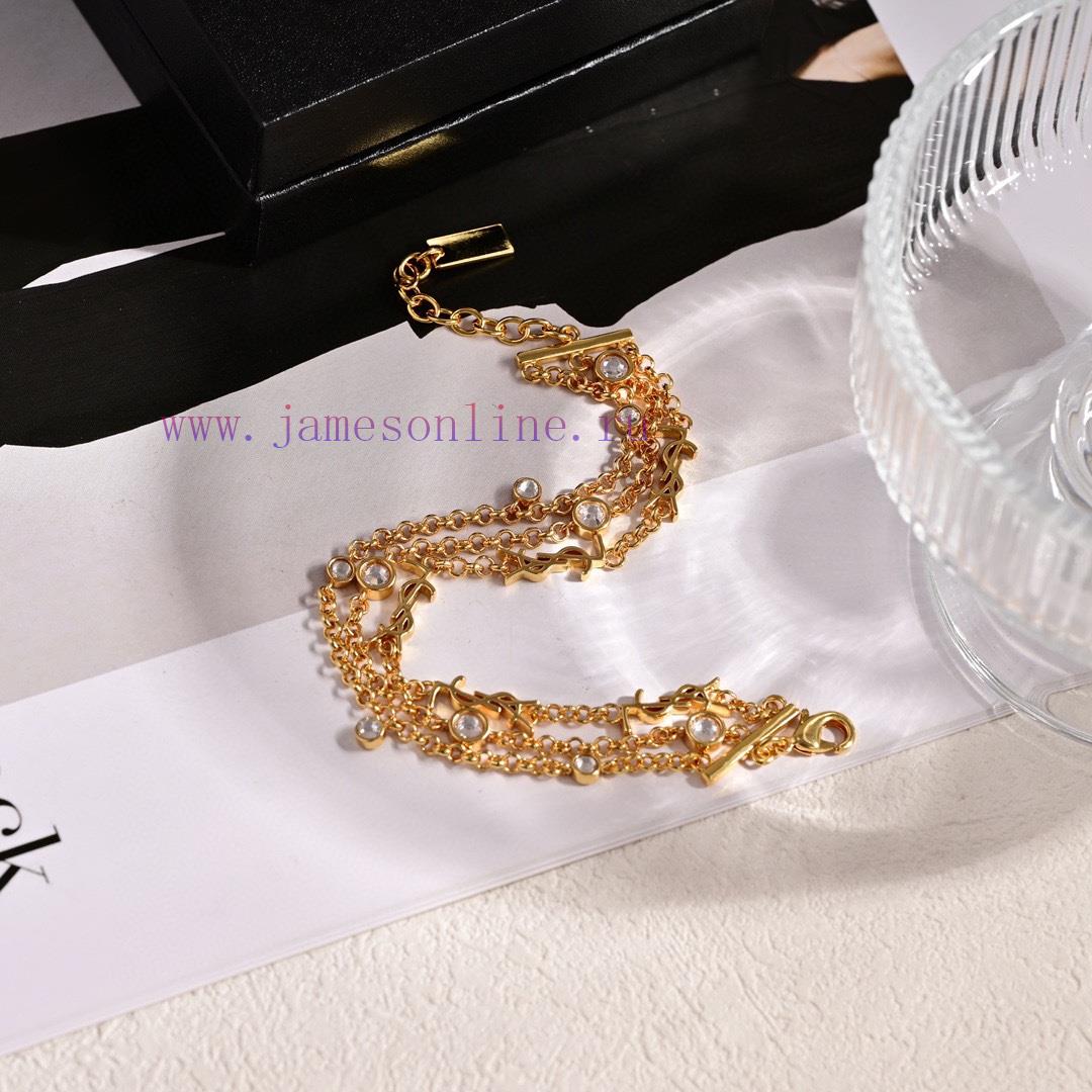 YSL Saint Laurent Letter Earrings Are Made Of Original Brass Material. Yves Saint Laurent Was F mv105n2y - Image 5