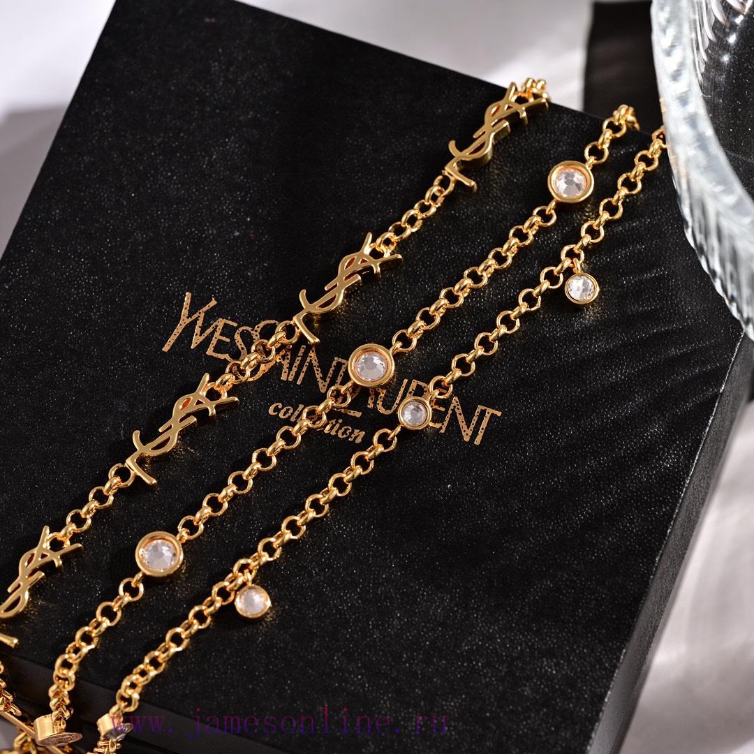 YSL Saint Laurent Letter Earrings Are Made Of Original Brass Material. Yves Saint Laurent Was F mv105n2y - Image 9