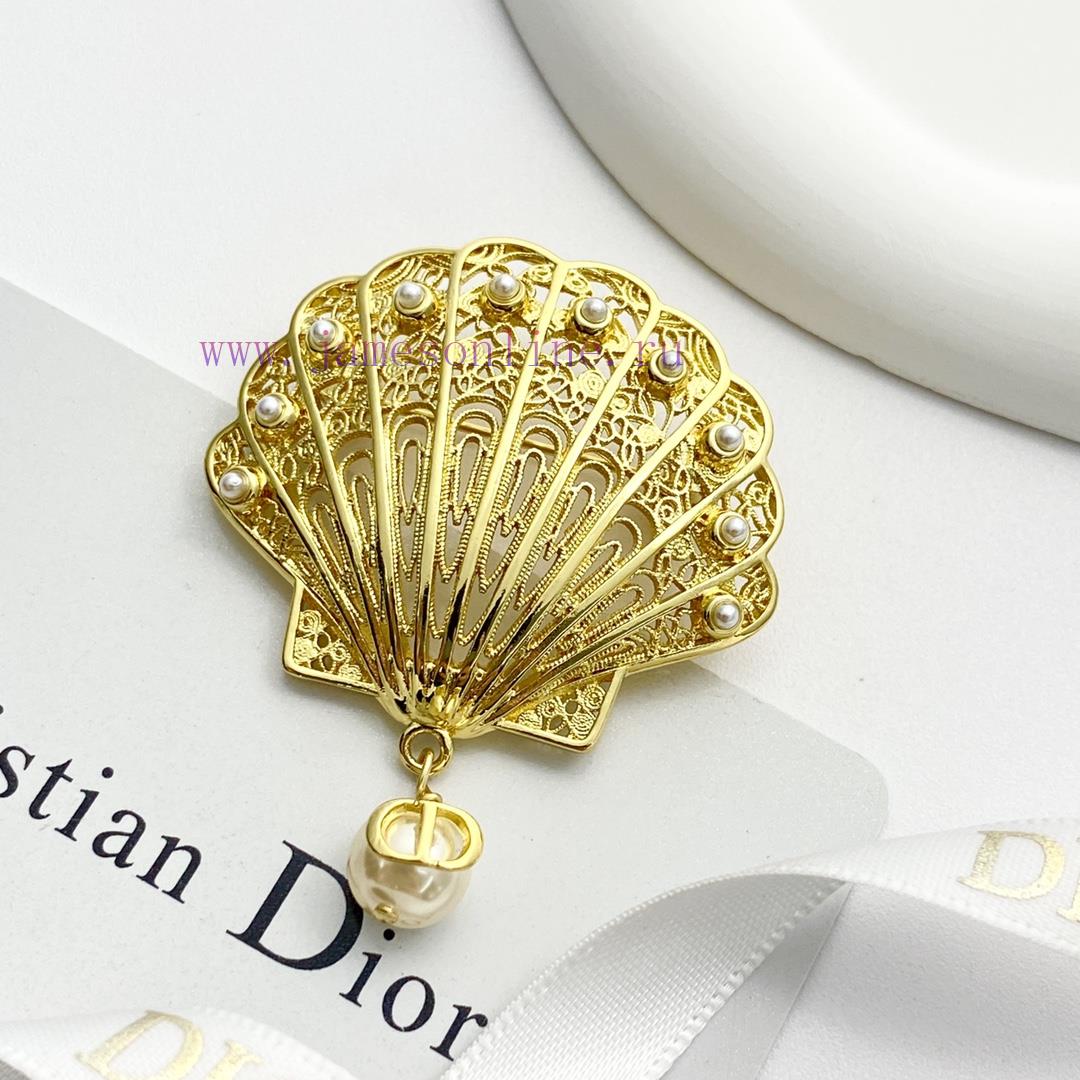 Today's New Code A738DIOR Brooch Hot Selling Item On SaleDior Gold Hollow Shell Ocean Brooch🤒 T 9pl0jzkh - Image 7