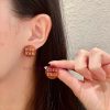 The New MIUMIU Round Letter Design Earrings Are A Must-have Item For Little Fairies And Goddess lhp8zqhk