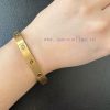 Yajin Material Size 16-17 18-19 Cartier Wide Version Diamond Free LOVE Brushed Bracelet Price C xe1pceir