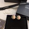 Chanel Earrings Cc Black And Pink Round EarringsCh@nel24C The Small Round Drop Rubber Earrings bh2vf788